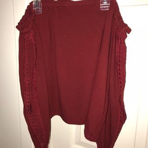 Over the shoulder blouse